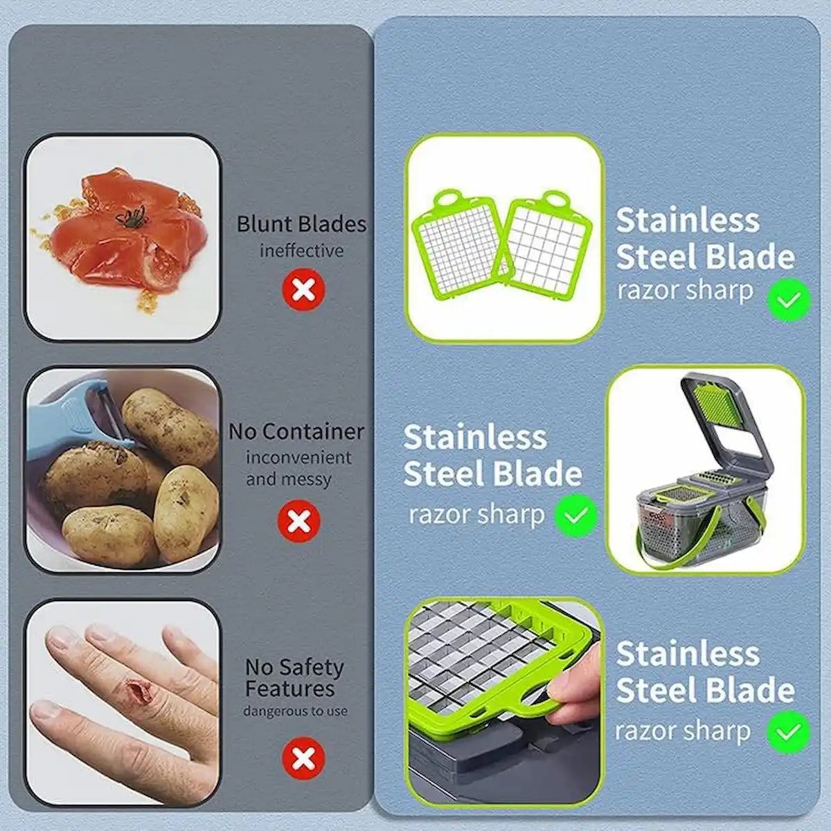 Coupe-légumes multifonctionnel 22 en 1 - recommandations de sécurité