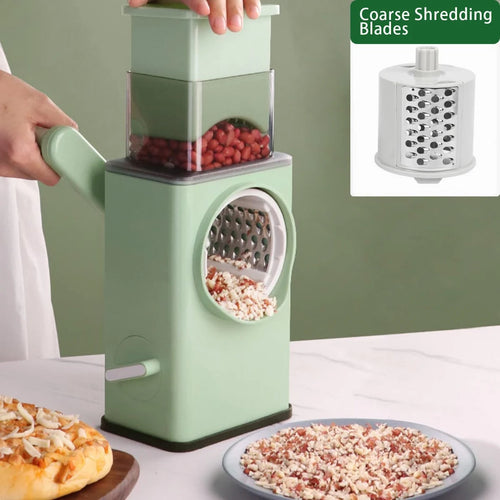 Coupe-Légumes Manuel Multifonction 3 Lames - démonstration sur arachides