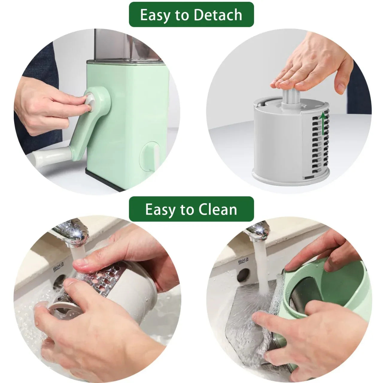 Coupe-Légumes Manuel Multifonction 3 Lames - Ghirbclic