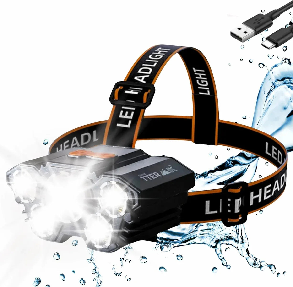 Lampe Frontale LED Rechargeable USB - Ghirbclic