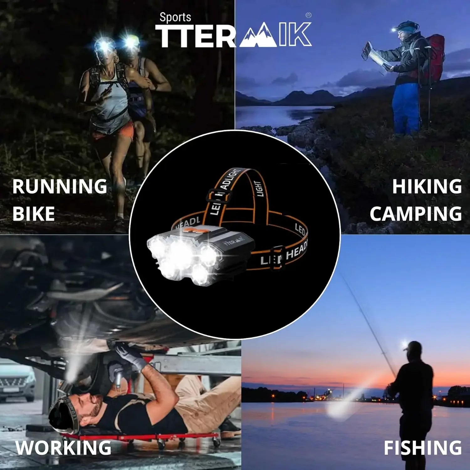 Lampe Frontale LED Rechargeable USB - Ghirbclic