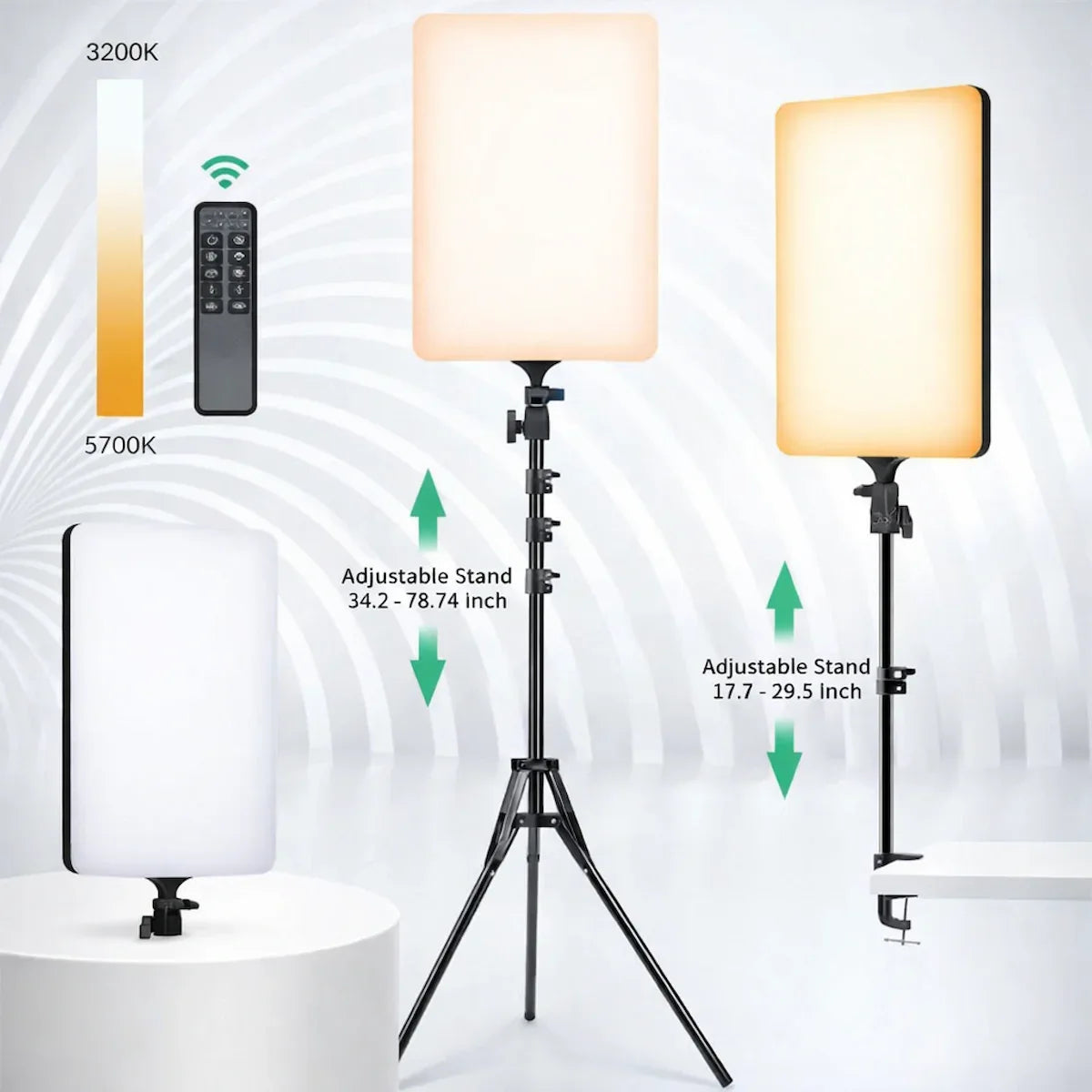 Panneau LED 19 Pouces avec Télécommande pour Studio Photo et Vidéo - Ghirbclic