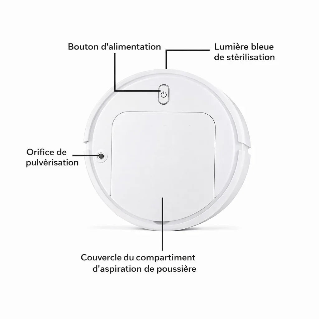 Robot Aspirateur Intelligent Automatique - Ghirbclic